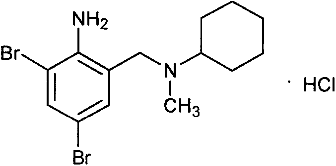 Novel method for preparing bromhexine hydrochloride