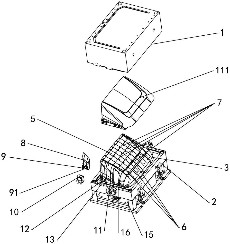 Shroud forming mold and demoulding method thereof