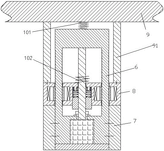 Medical bearing device with buffering function