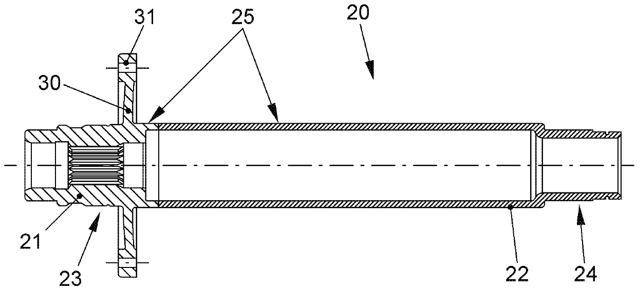 Rotor-rotor shaft-assembly with material matched connection