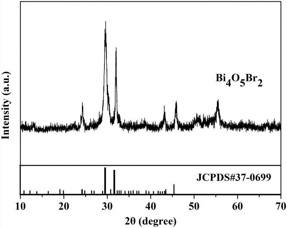 Method for preparing bismuth-enriched bismuth oxybromide photocatalyst