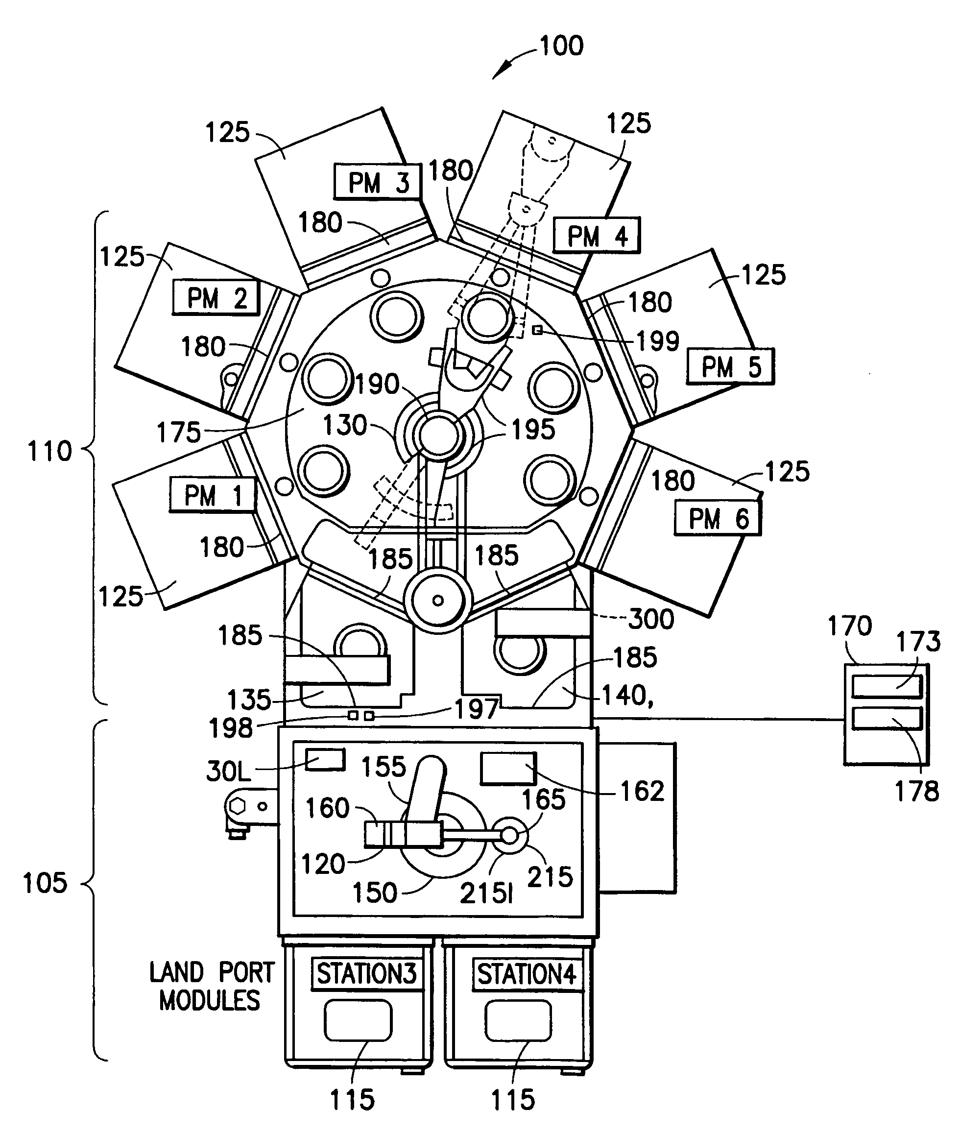 Process apparatus with on-the-fly workpiece centering