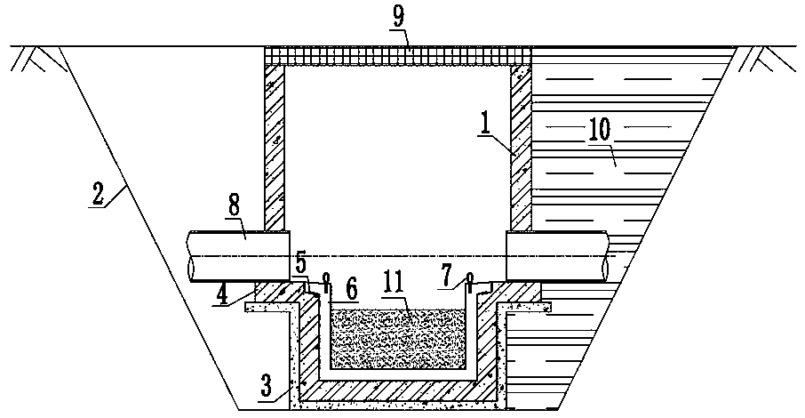 Rainwater inspection well structure with quick dredging function, and construction method thereof