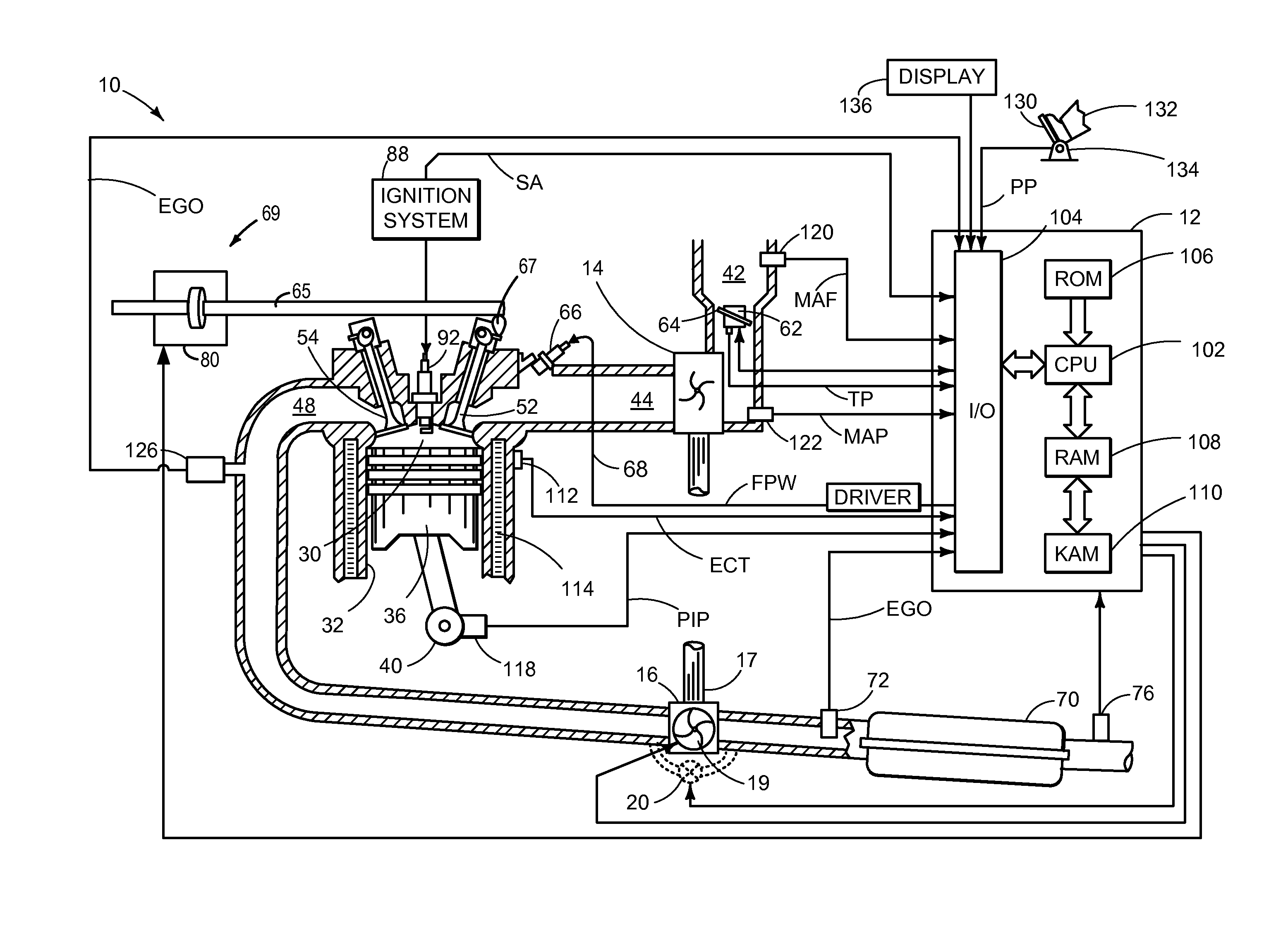 Method for performing a charge exchange in an internal combustion engine