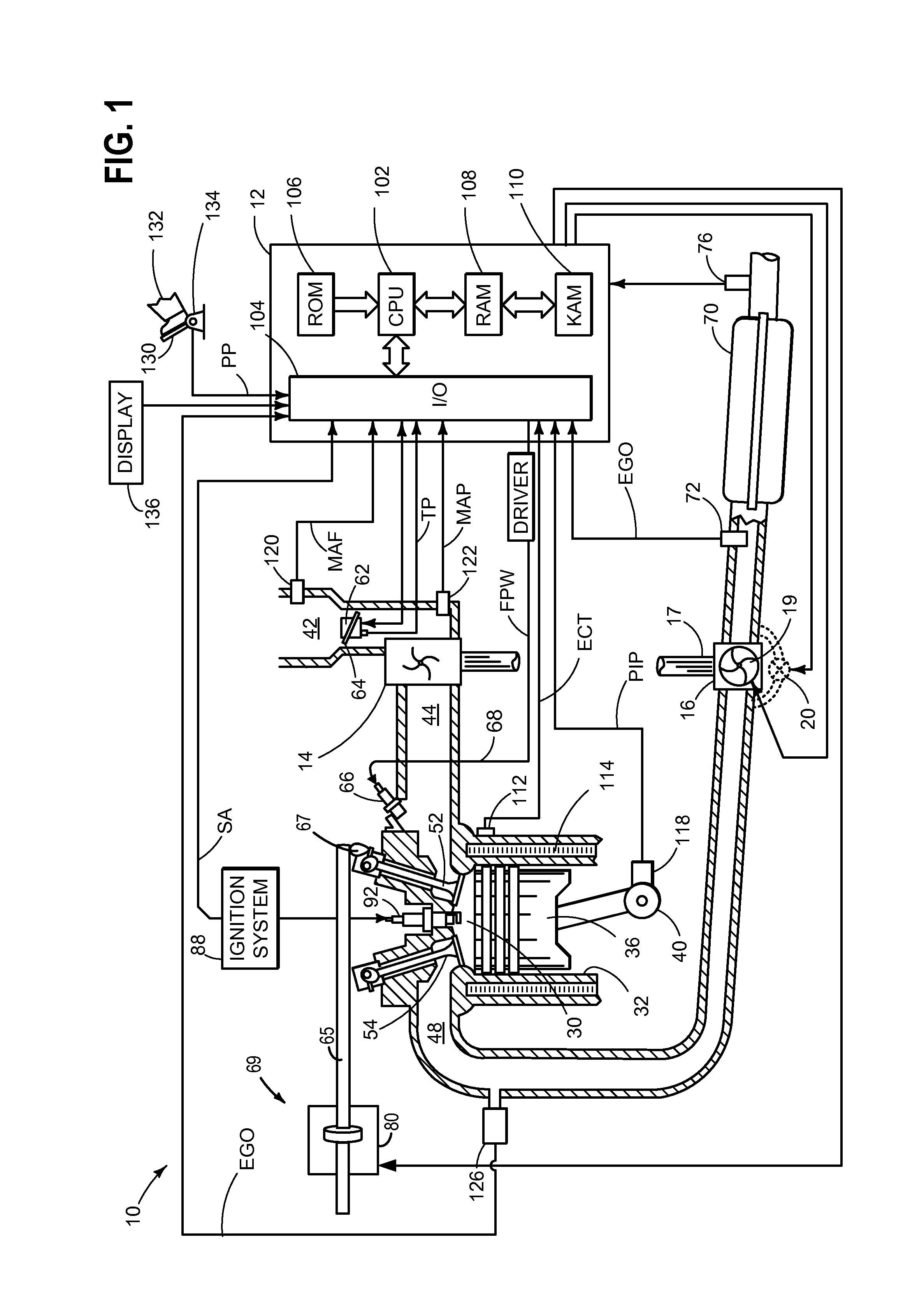 Method for performing a charge exchange in an internal combustion engine