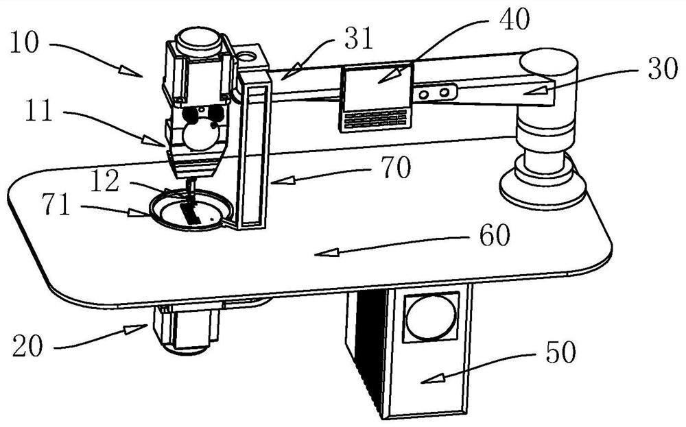 Outer presser foot mechanism of separated sewing machine