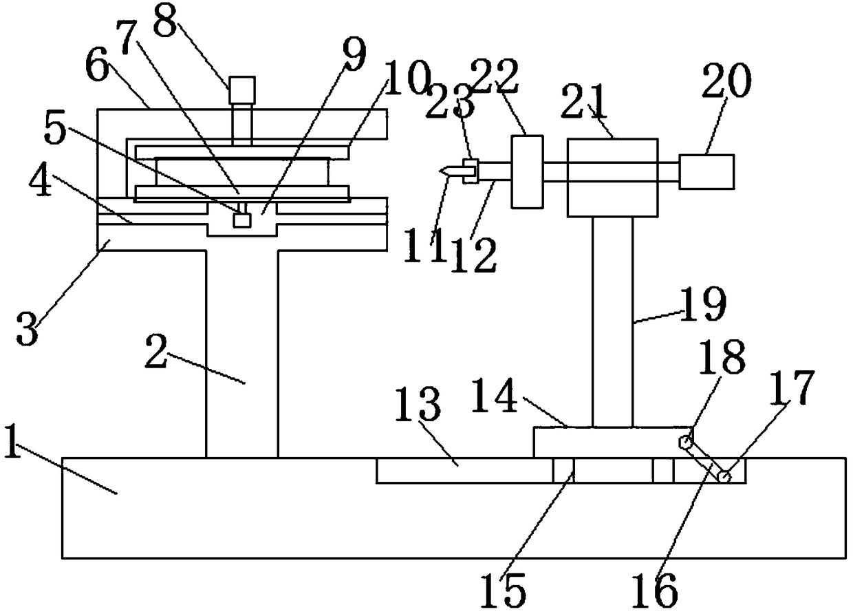 Punching device and punching process for bearing retainer processing