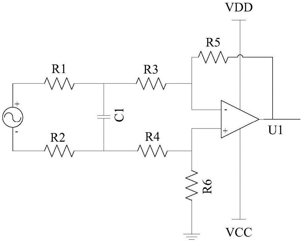 Harmful gas monitoring system based on amplifying and filtering circuit