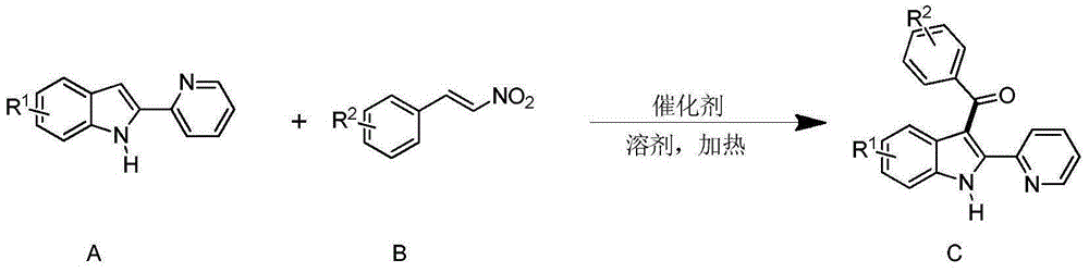 Synthesizing method for 3-aroyl indole compound