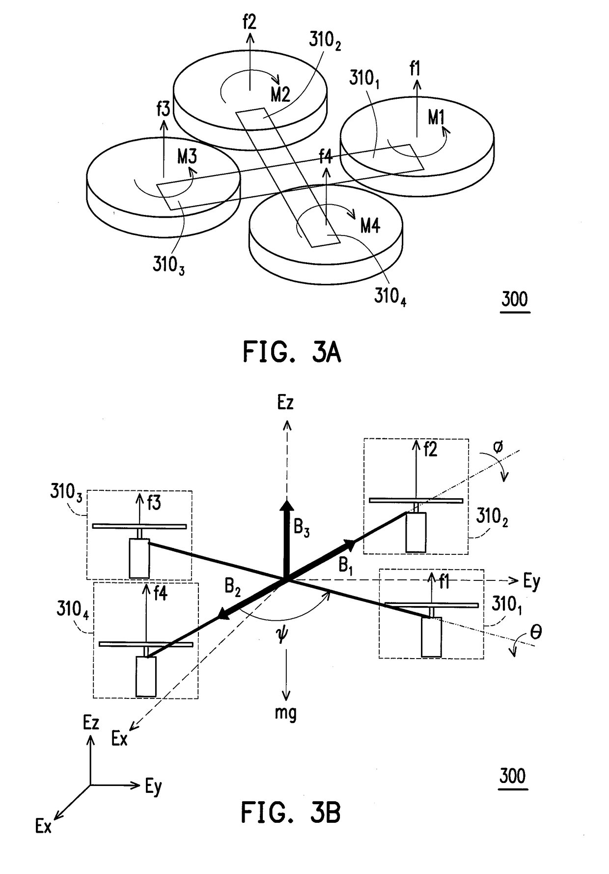 Multiple rotors aircraft and control method