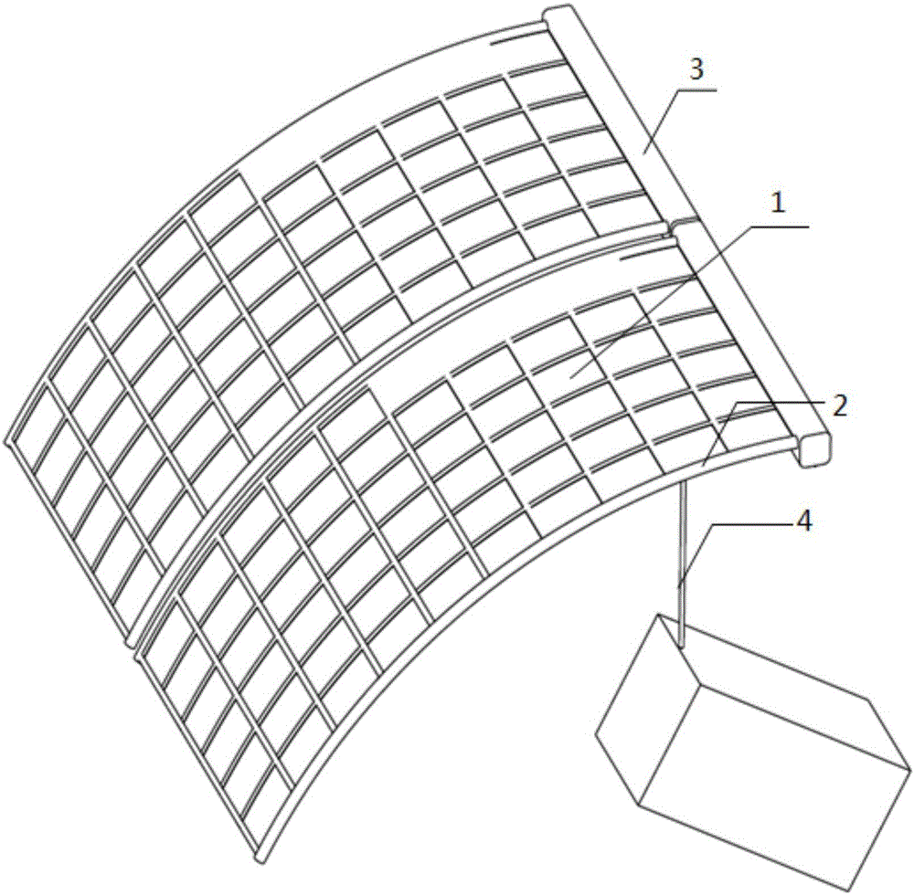 Space columnar paraboloid thin plate antenna based on inflatable structure