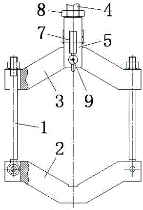 A measuring tool and measuring method for measuring the diameter of the circumscribed circle of the revolving circle of the reamer roller