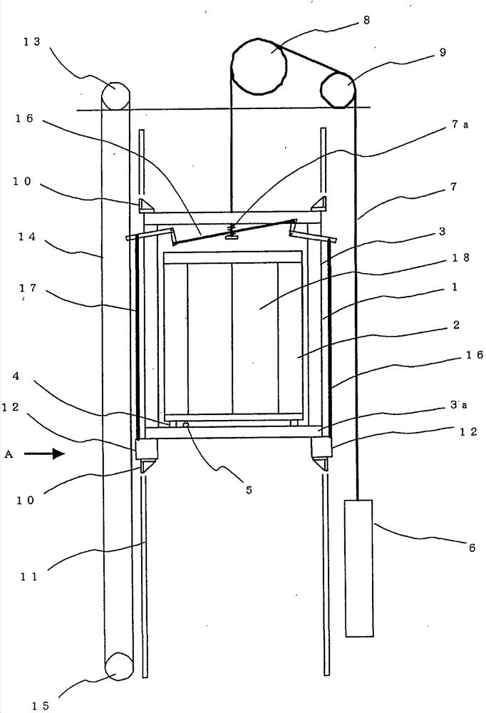 Emergency stopping device of elevator