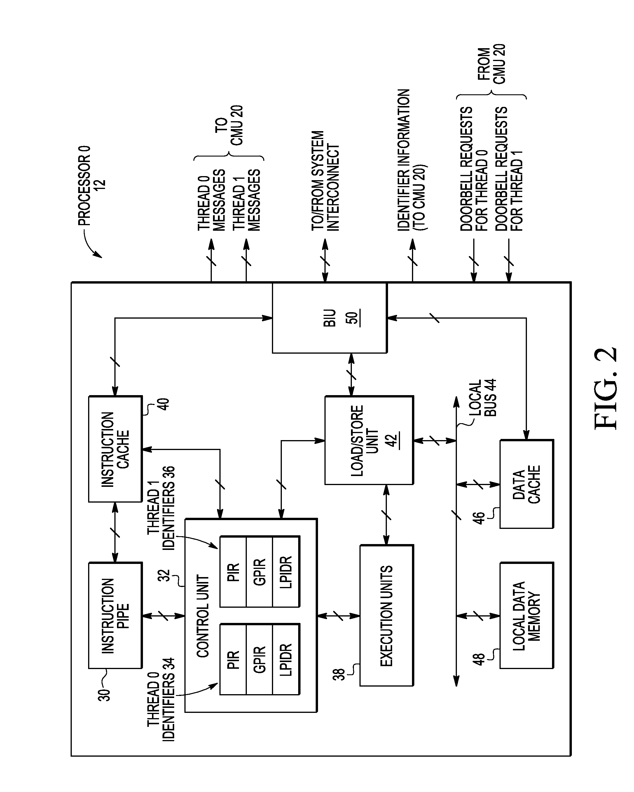 Message filtering in a data processing system