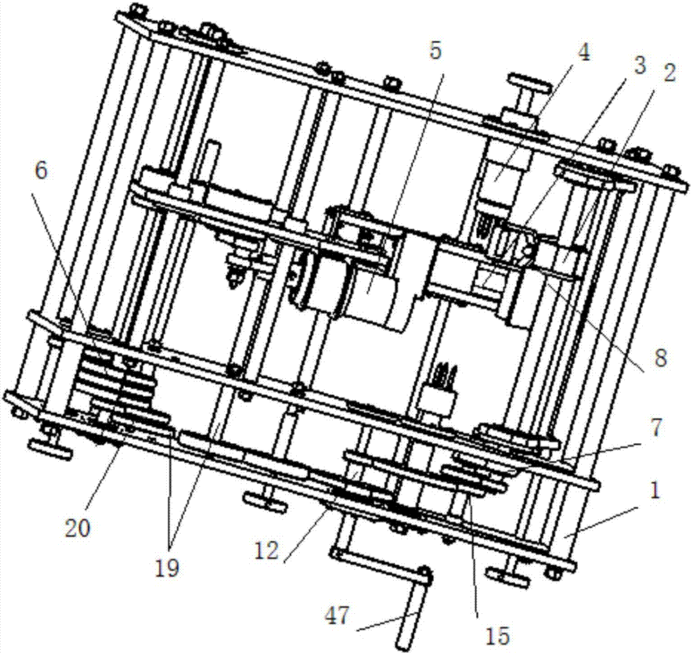 A mechanical pineapple peeling machine