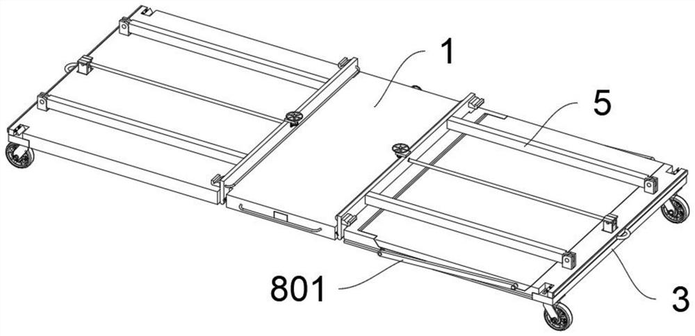 Convenient stretcher for emergency departments