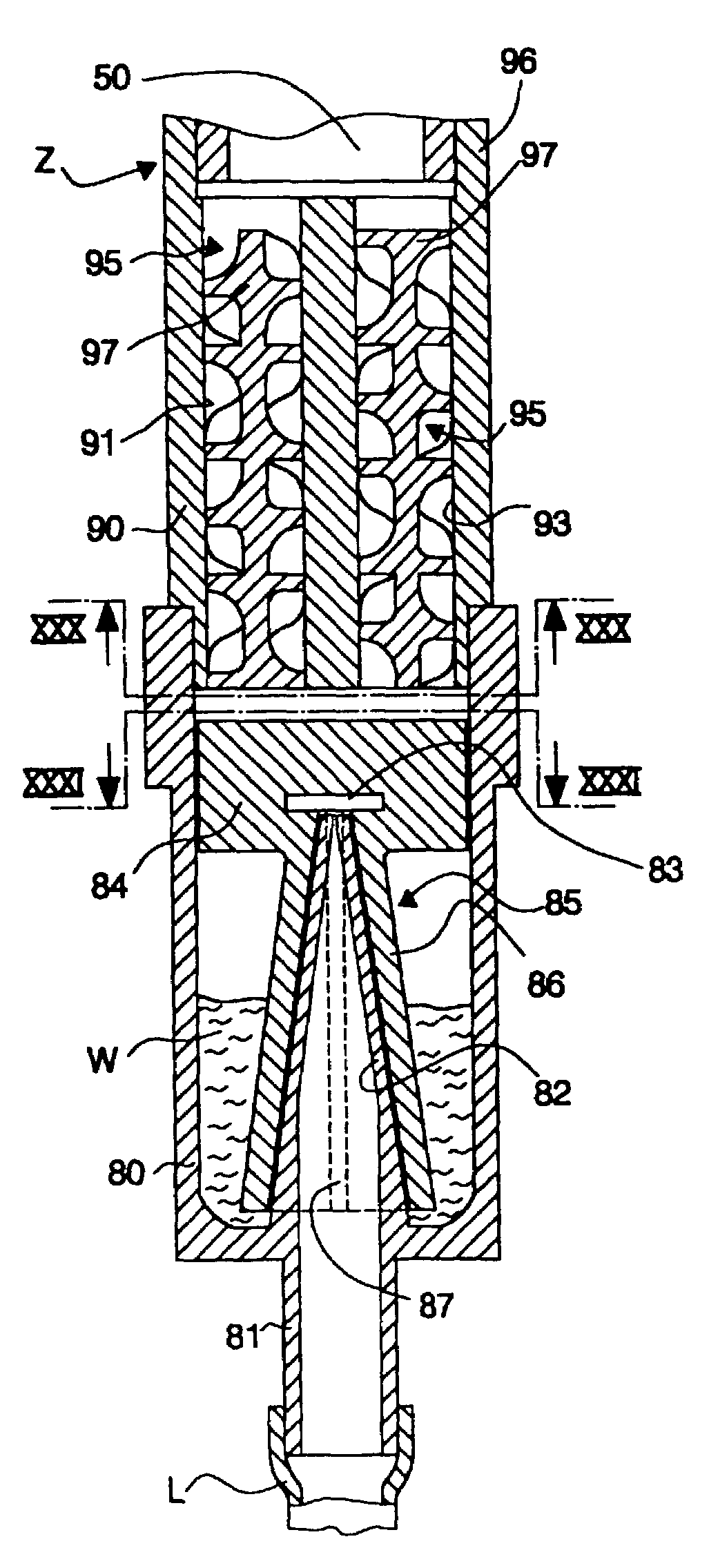 Nebuliser device for an inhaler apparatus and inhaler apparatus with such nebuliser device
