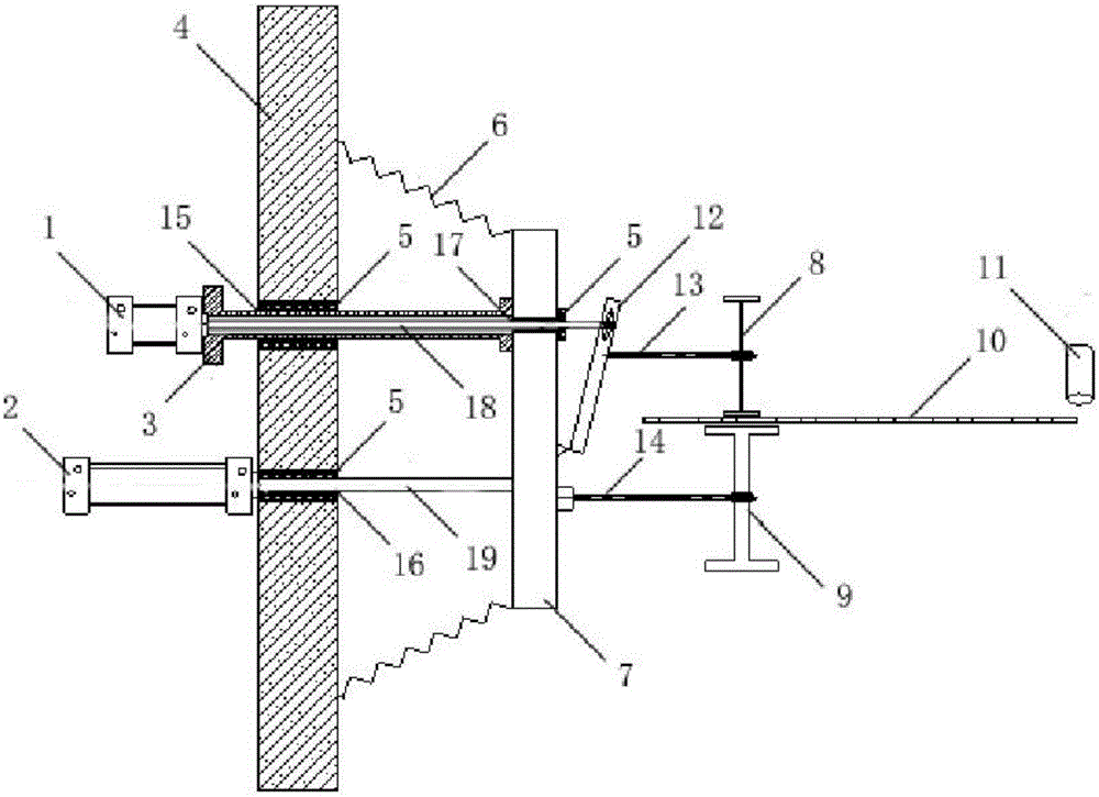 Flexible stone production line conveying net belt jaw wheel rectifying device