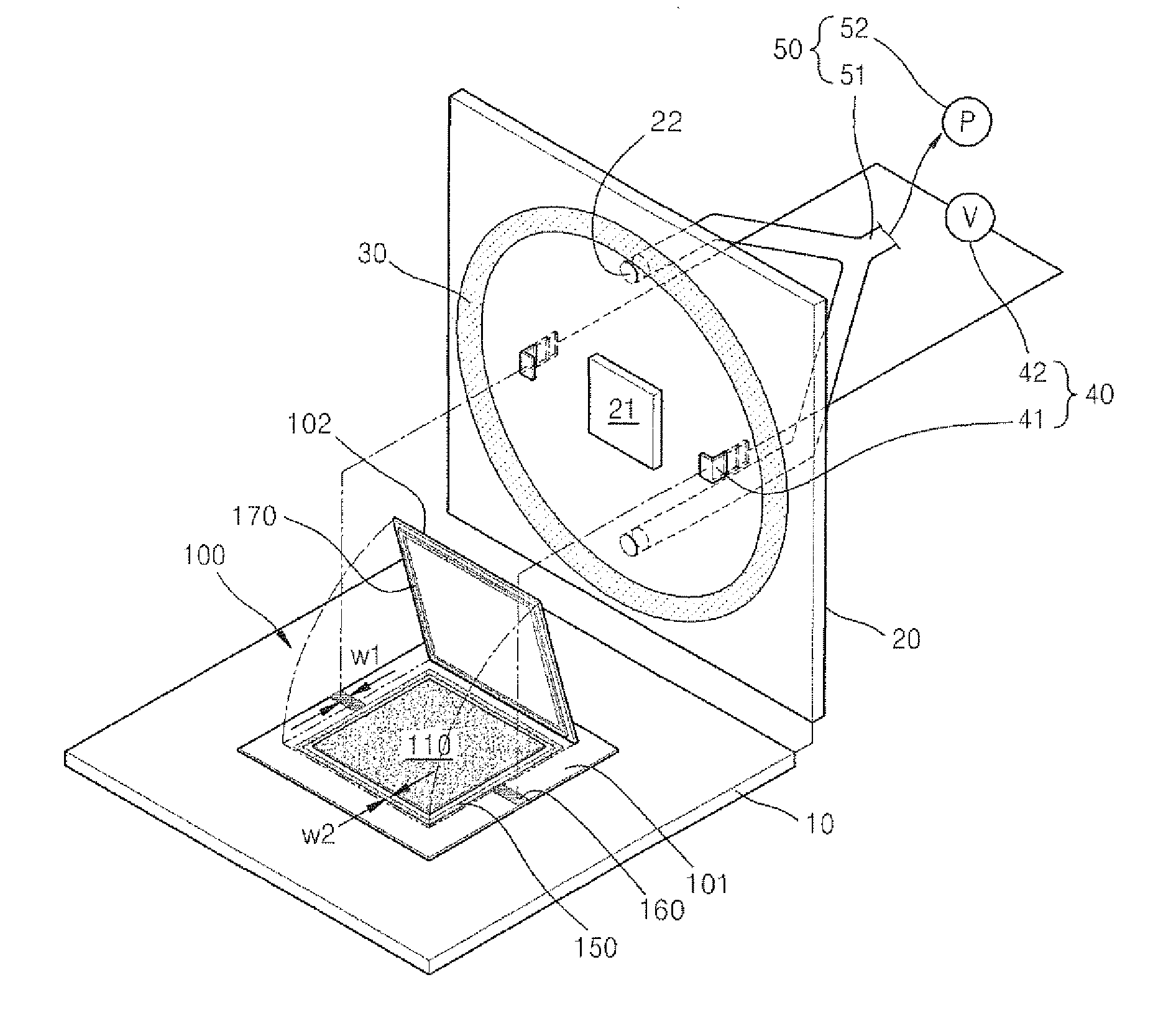 Joule Heat Encapsulating Apparatus and Encapsulating Method Using the Same