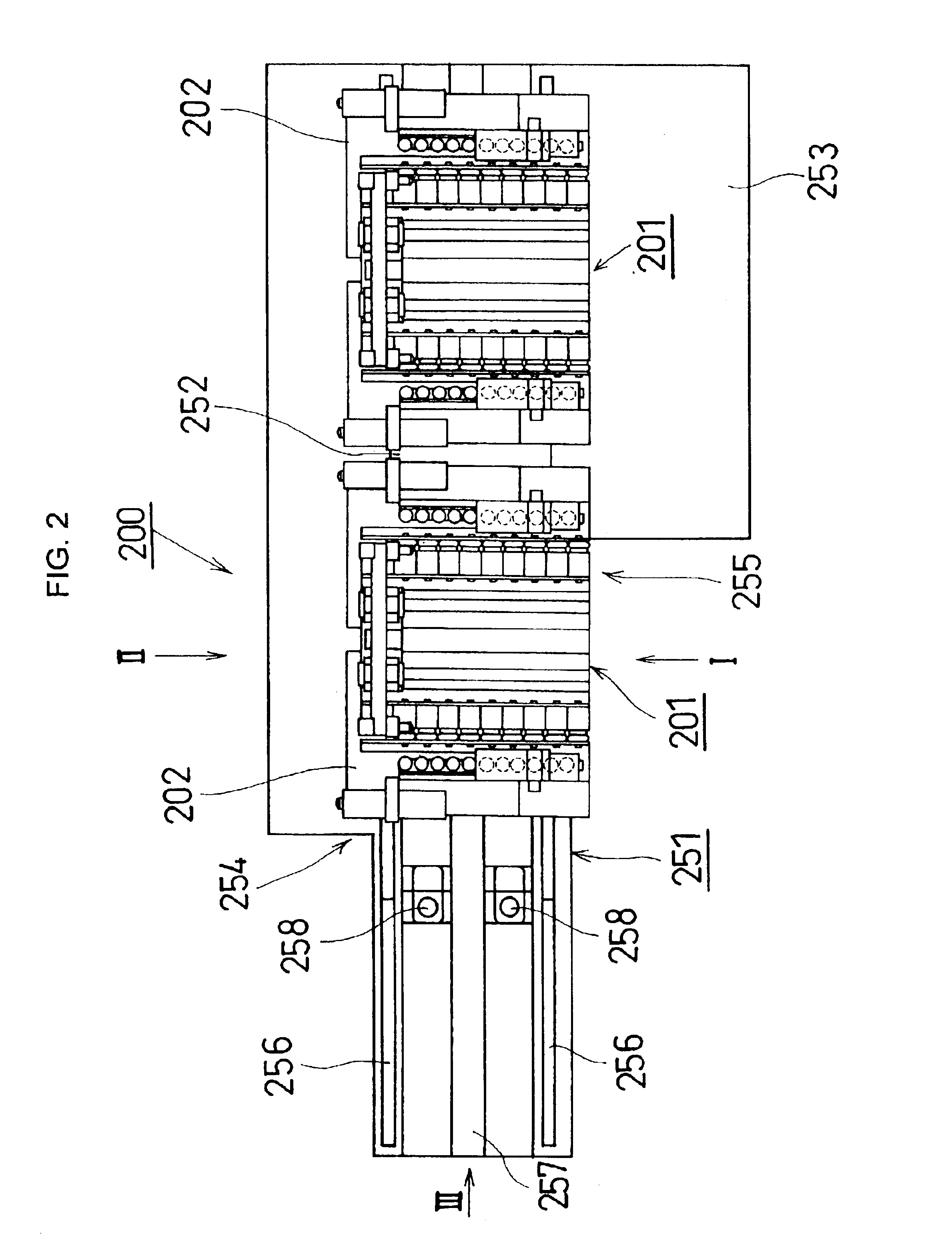 Die changing apparatus of molding die