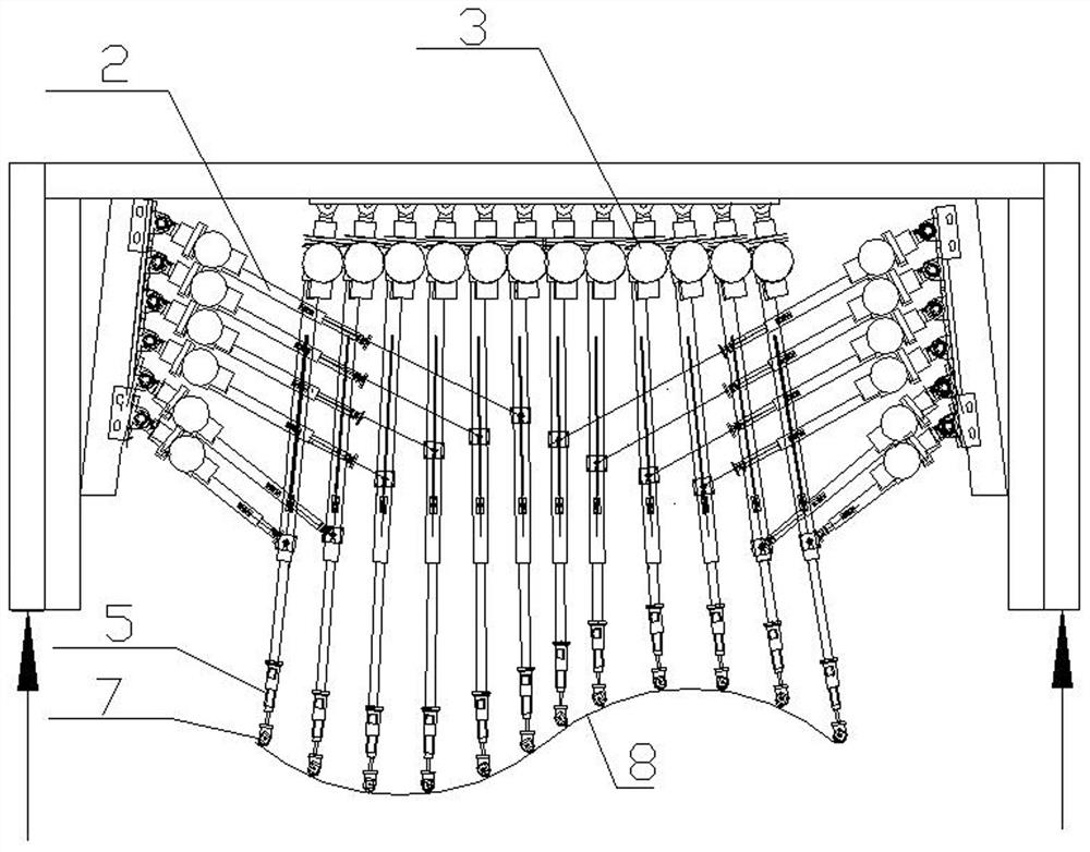 Flexible pressing mechanism for glass forming