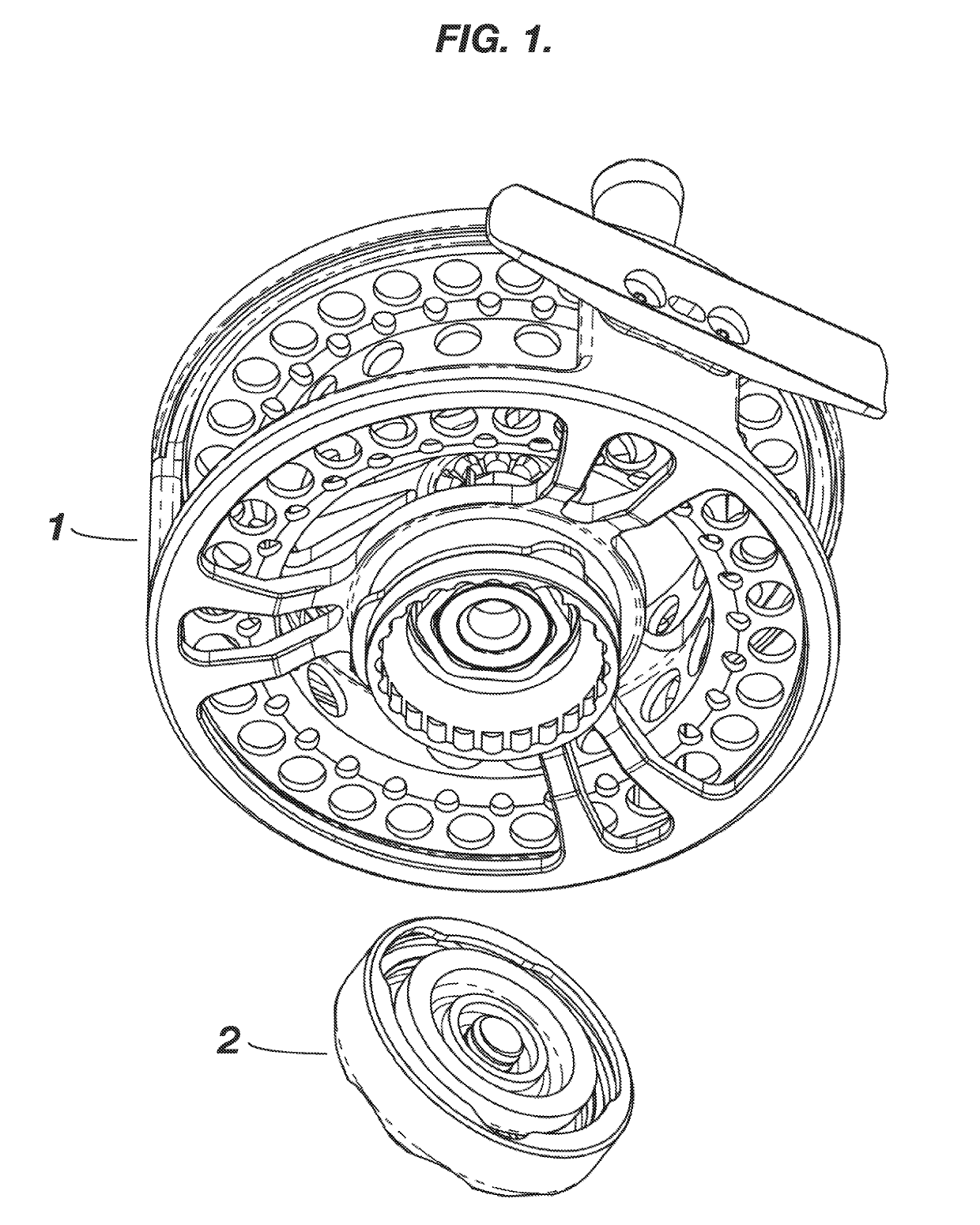 Fly Reel with Tool Free Channel Locking Drag System
