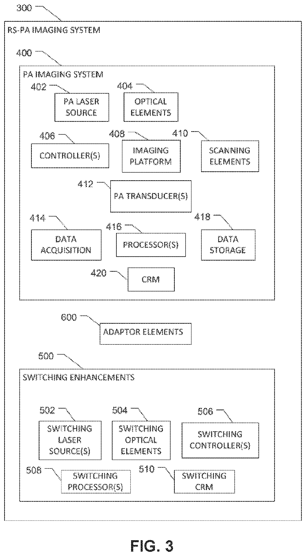 Reversibly switchable photoacoustic imaging systems and methods