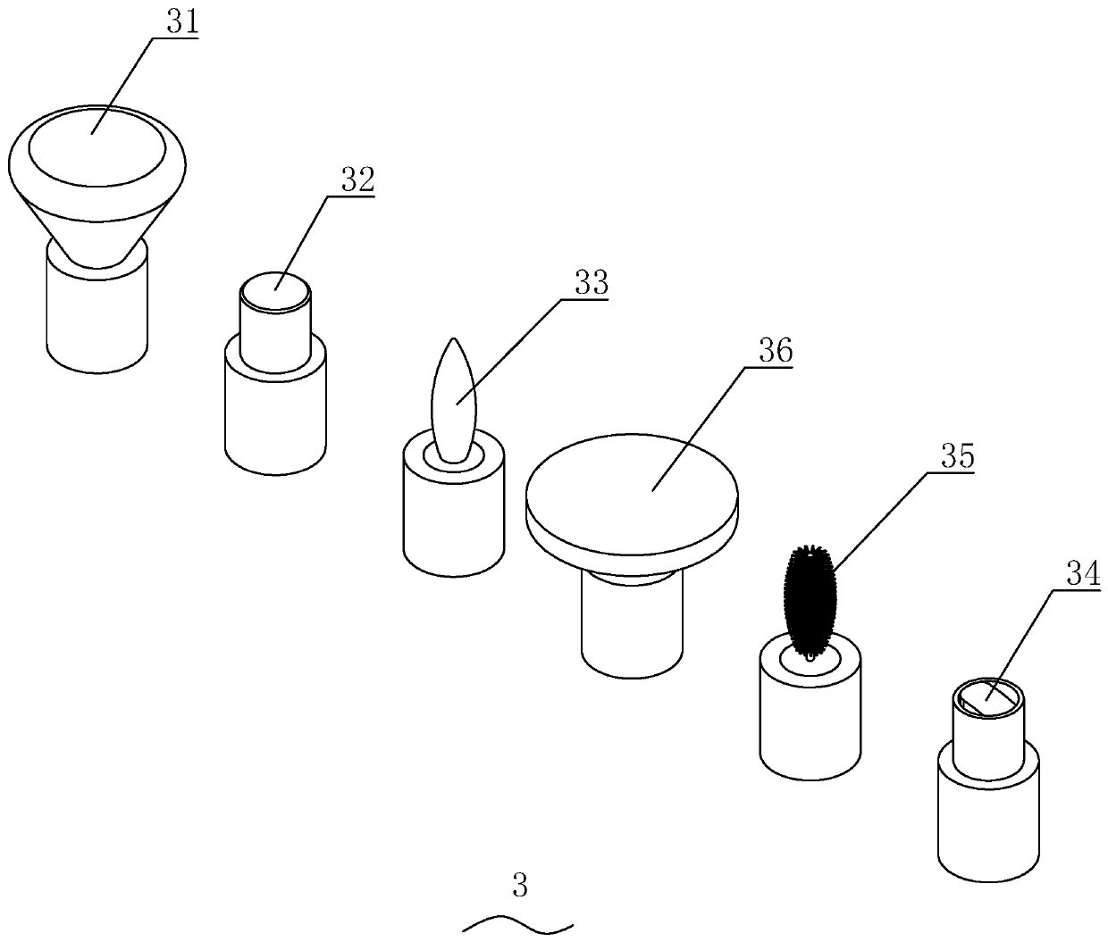 Cosmetic brush and accommodating box thereof