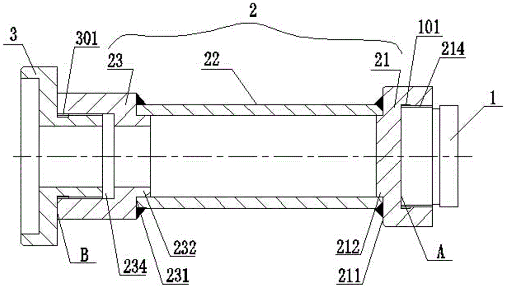 A pressing and hammering assembly tooling