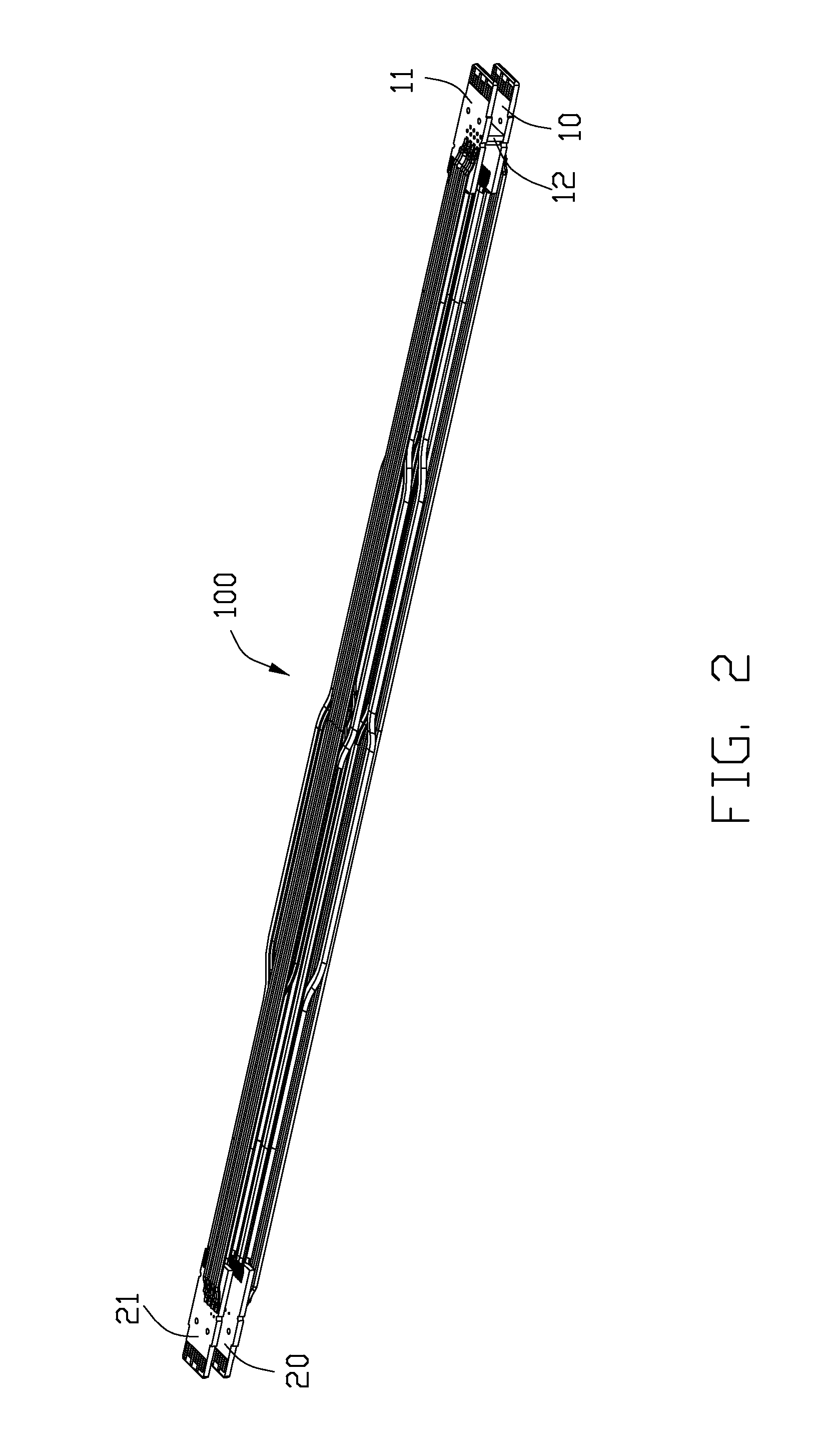 Cable connector assembly having simple wiring arrangement between two end connectors