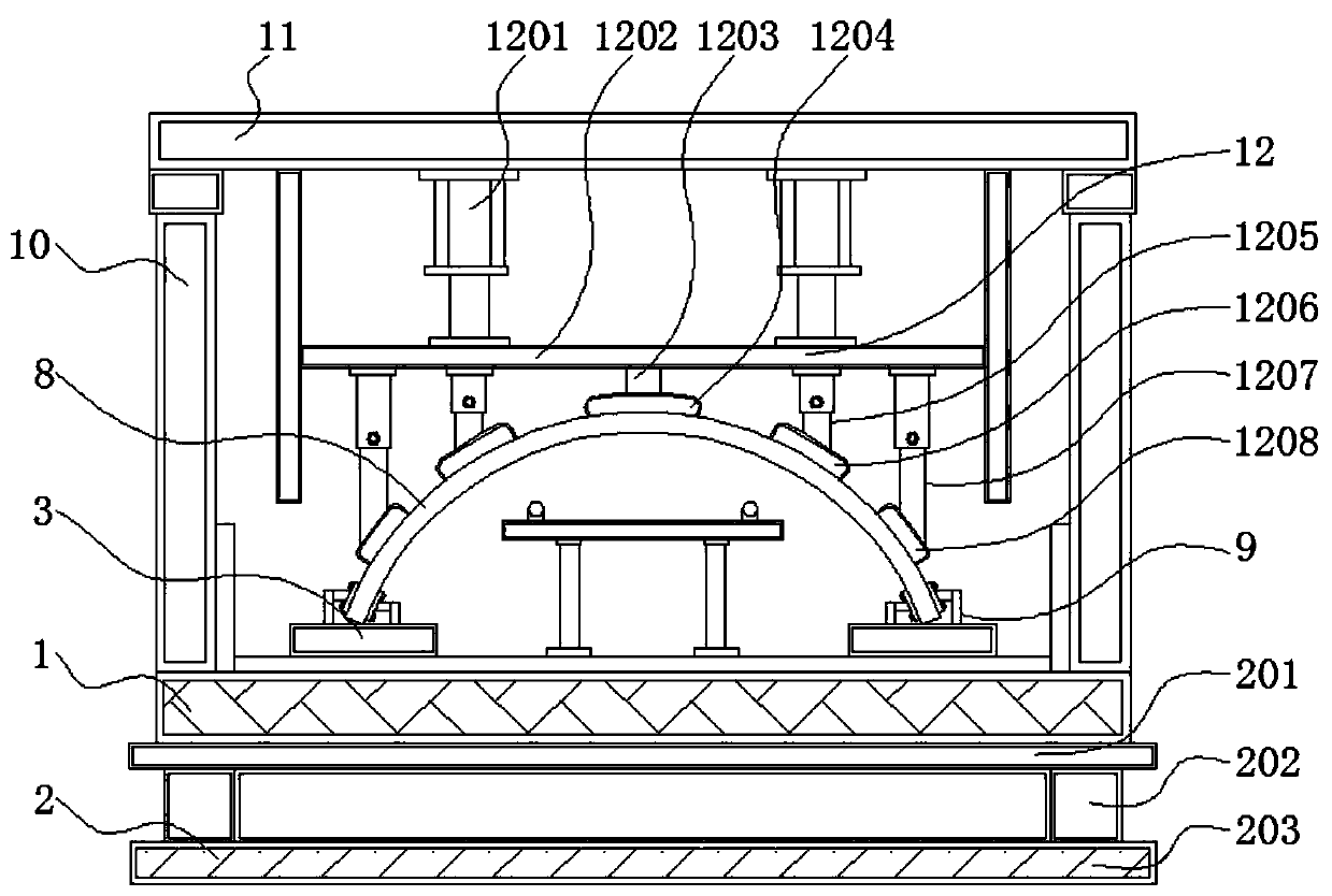 Shield segment bending performance test method