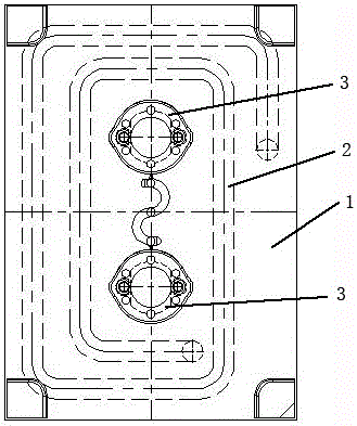 Special-shaped cooling water channel structure of mold and processing method of mold with this structure