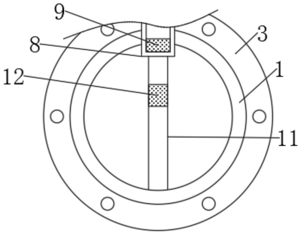 Rotating plate type magnetic flowmeter with anti-blocking structure