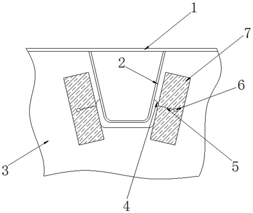 Fatigue crack reinforcing structure and method for arc-shaped notch of diaphragm plate of steel bridge deck