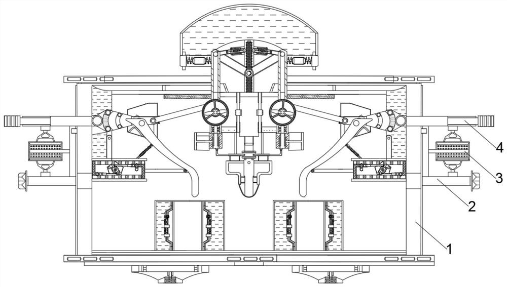 Device for avoiding blockage by utilizing gravity of leftover materials of garment