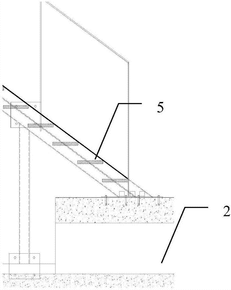 Simple steel staircase