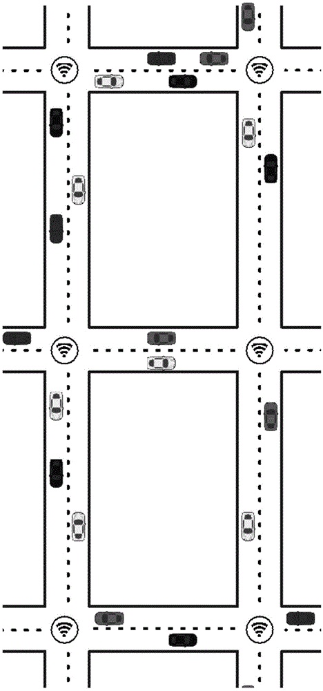 Method for deducing vehicular infrastructure-based connectivity model in urban scene