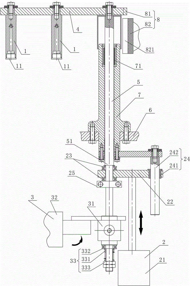 Feeding device for soft infusion bag production line