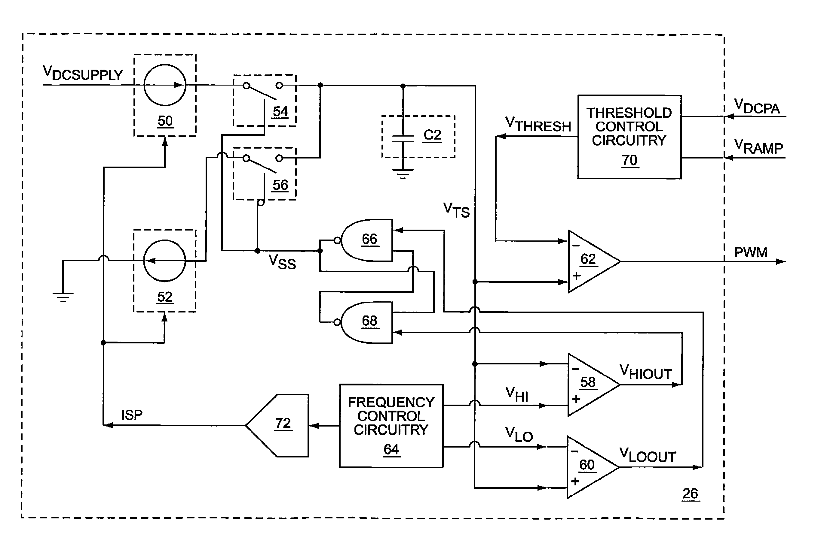 Low noise fast dithering switching power supply