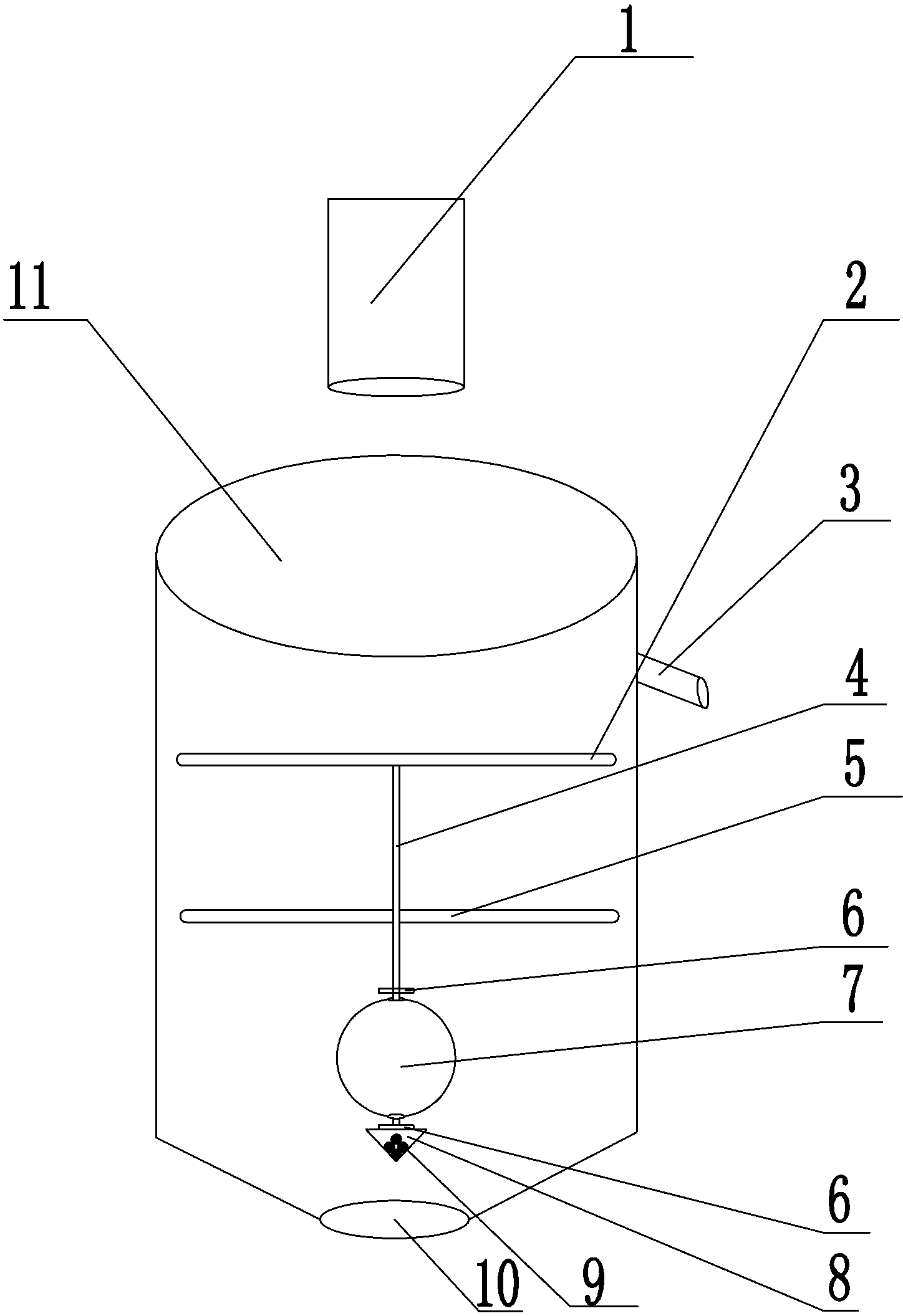Device for measuring liquid level of flotation pulp