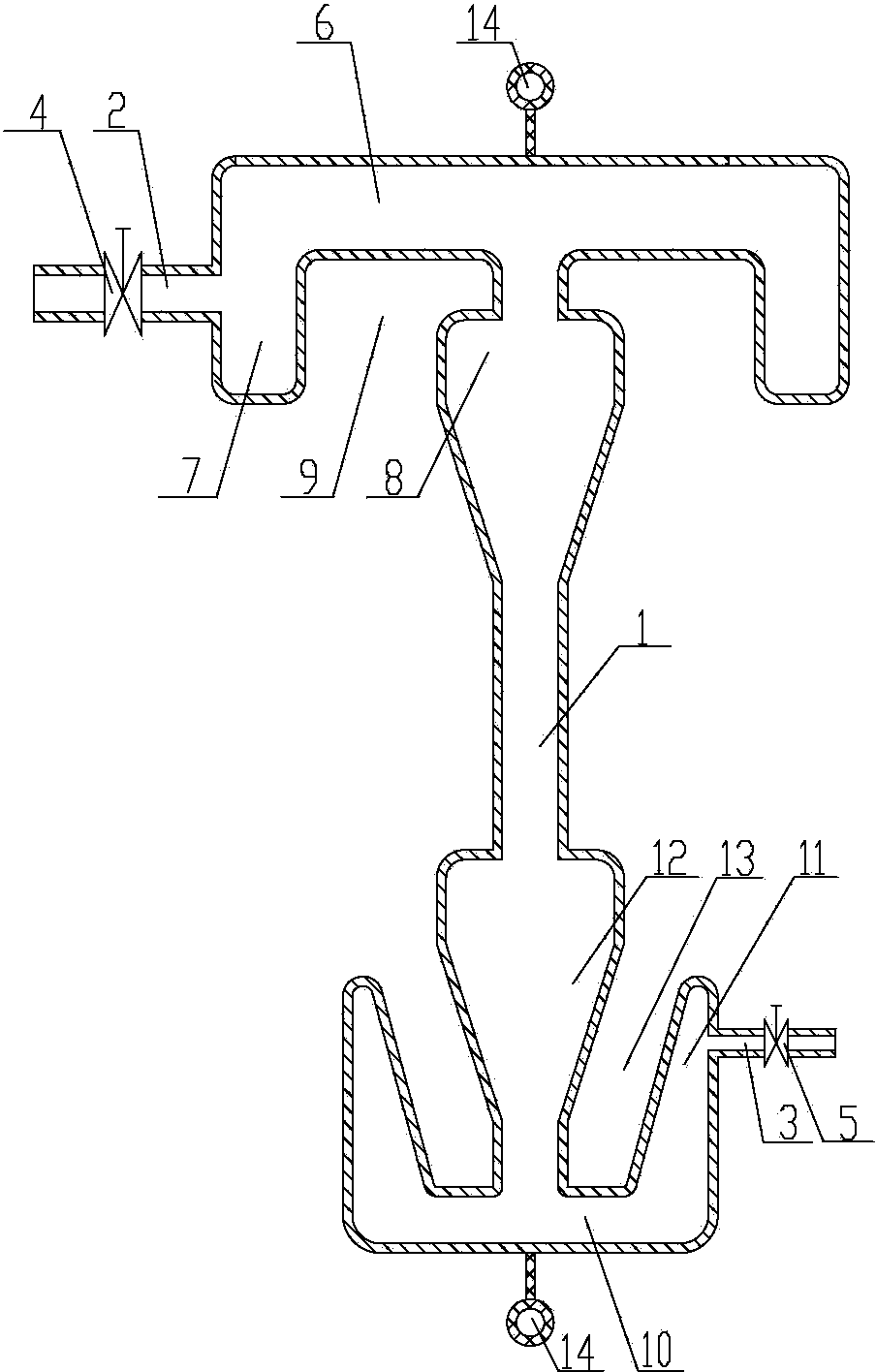 Winter rubber core passing auxiliary heating device for double-rubber-core rotating head