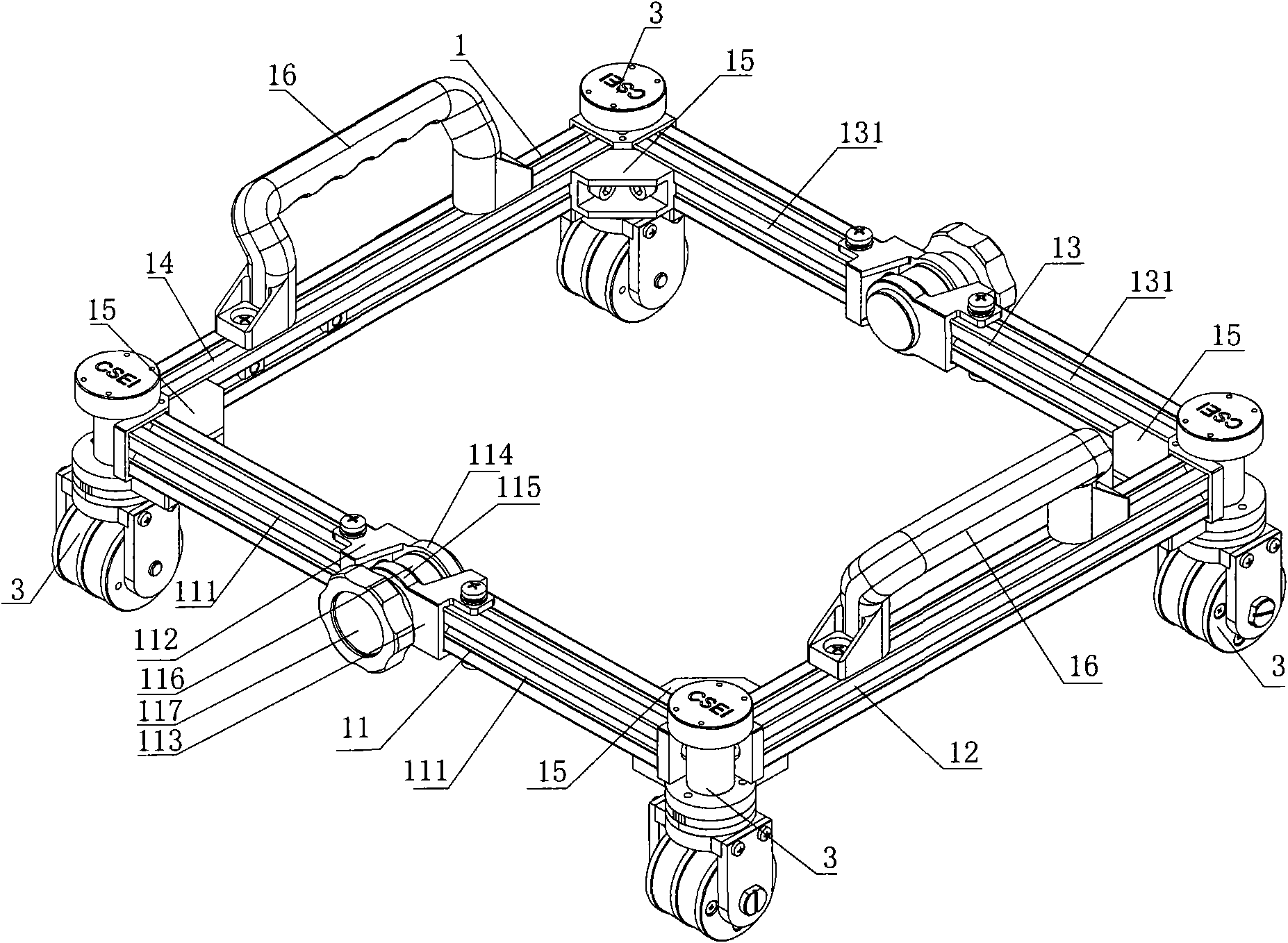 Ultrasonic inspecting and scanning device of welding line
