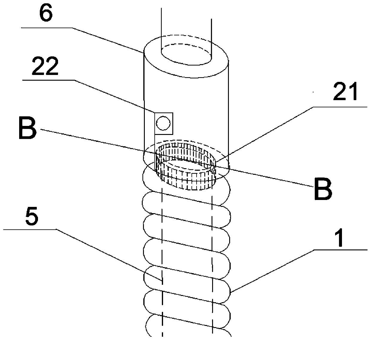 Matching coring device convenient for positioning and coring and easy to clamp coring sample