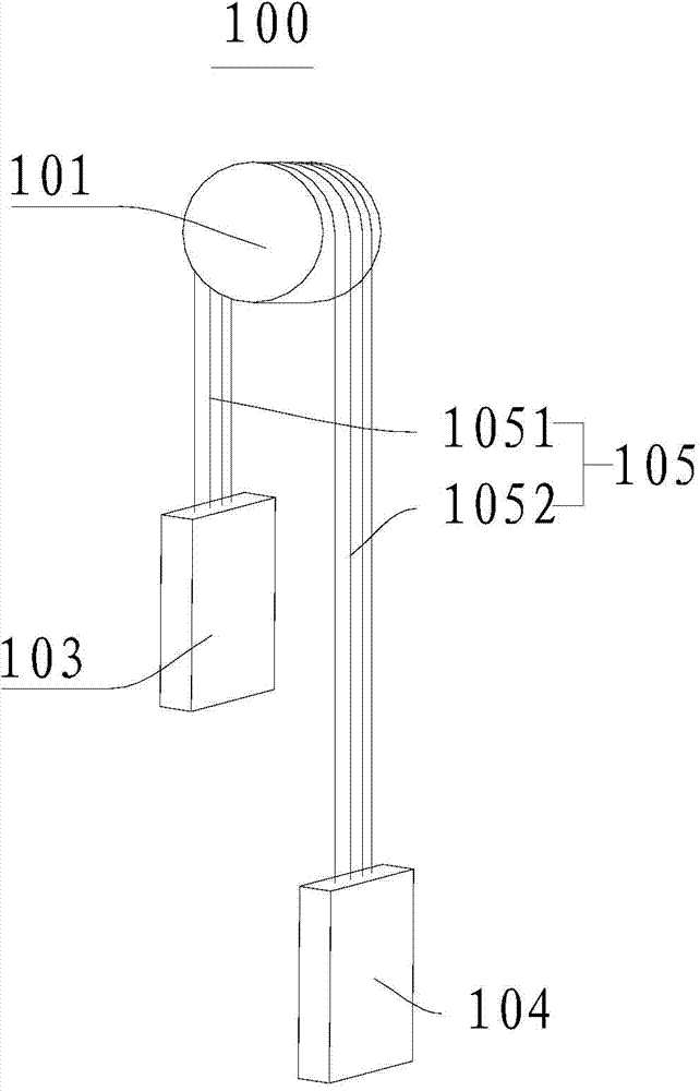 Friction type mine hoisting system