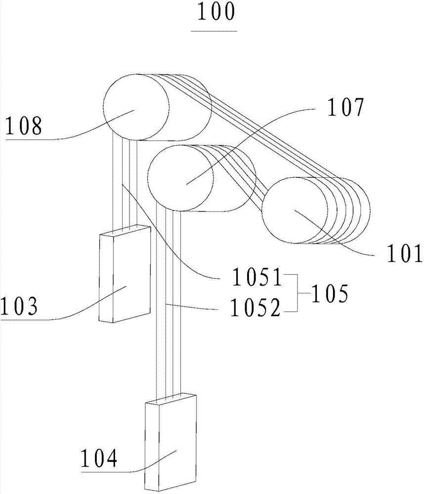 Friction type mine hoisting system