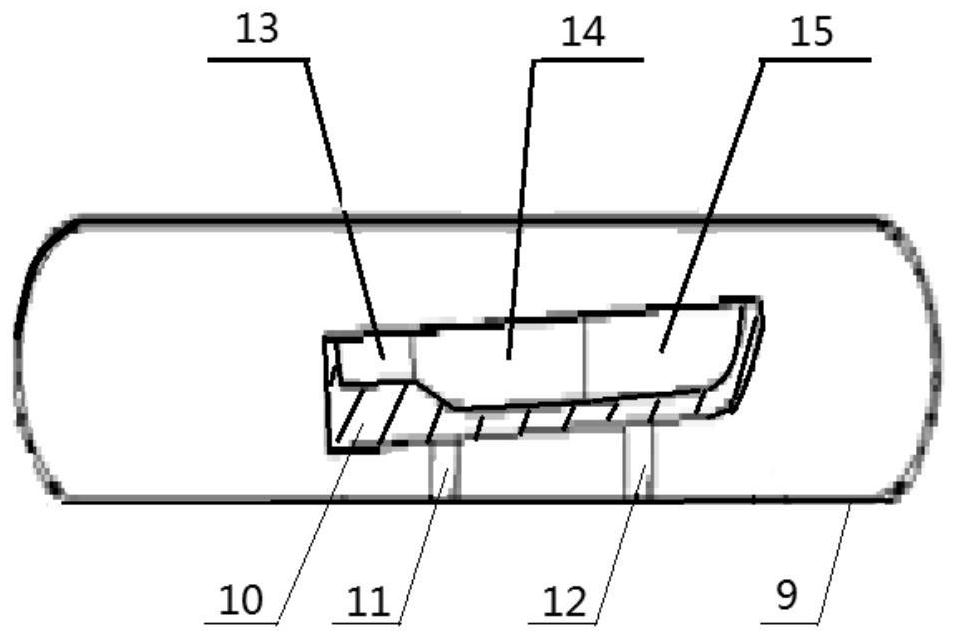 A visible three-temperature-zone GaSe single crystal growth device and growth method