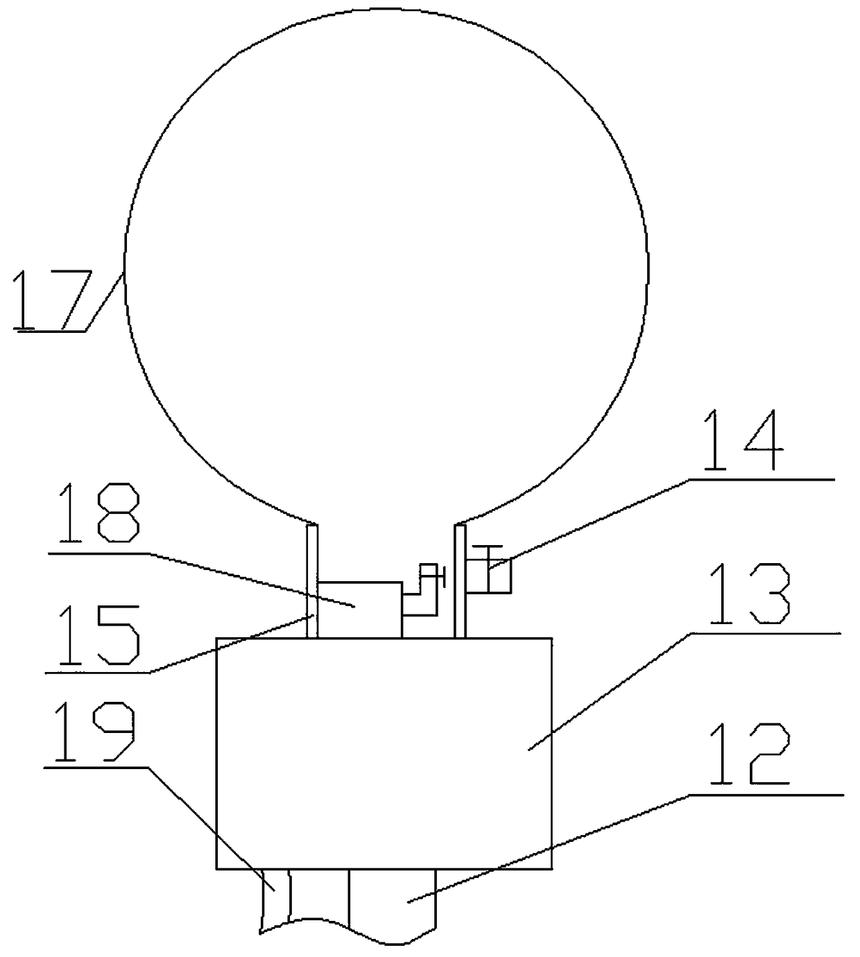 Periodic cleaning device for long-distance transmission lines