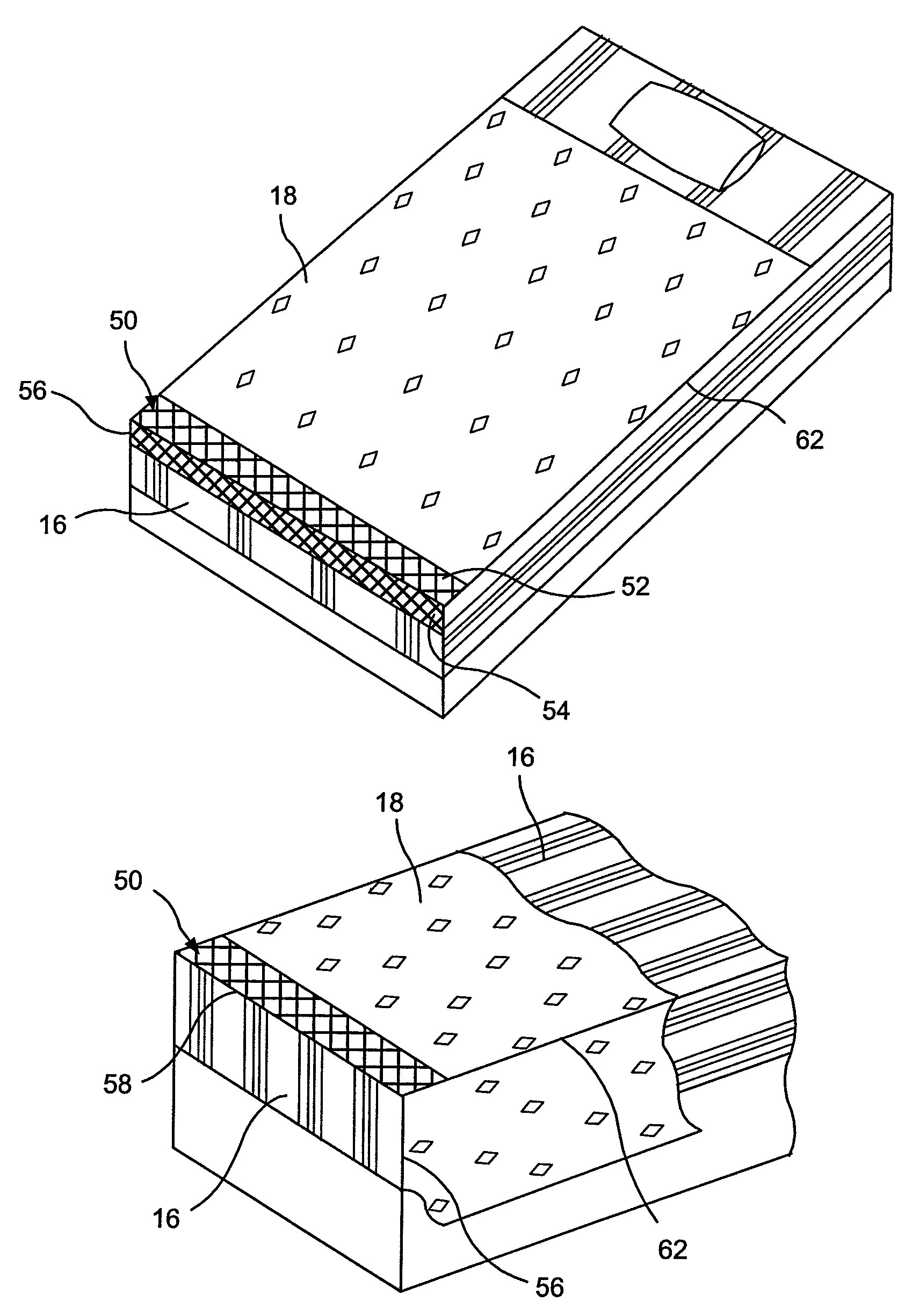 Flat sheet and fitted sheet assembly