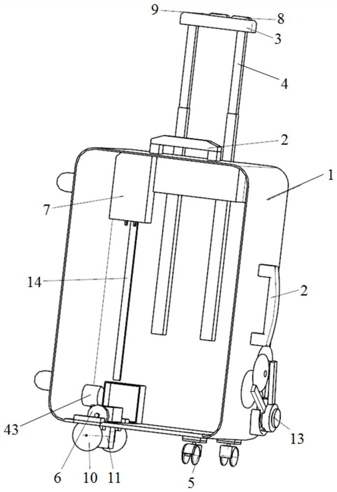 A kind of multifunctional electric suitcase