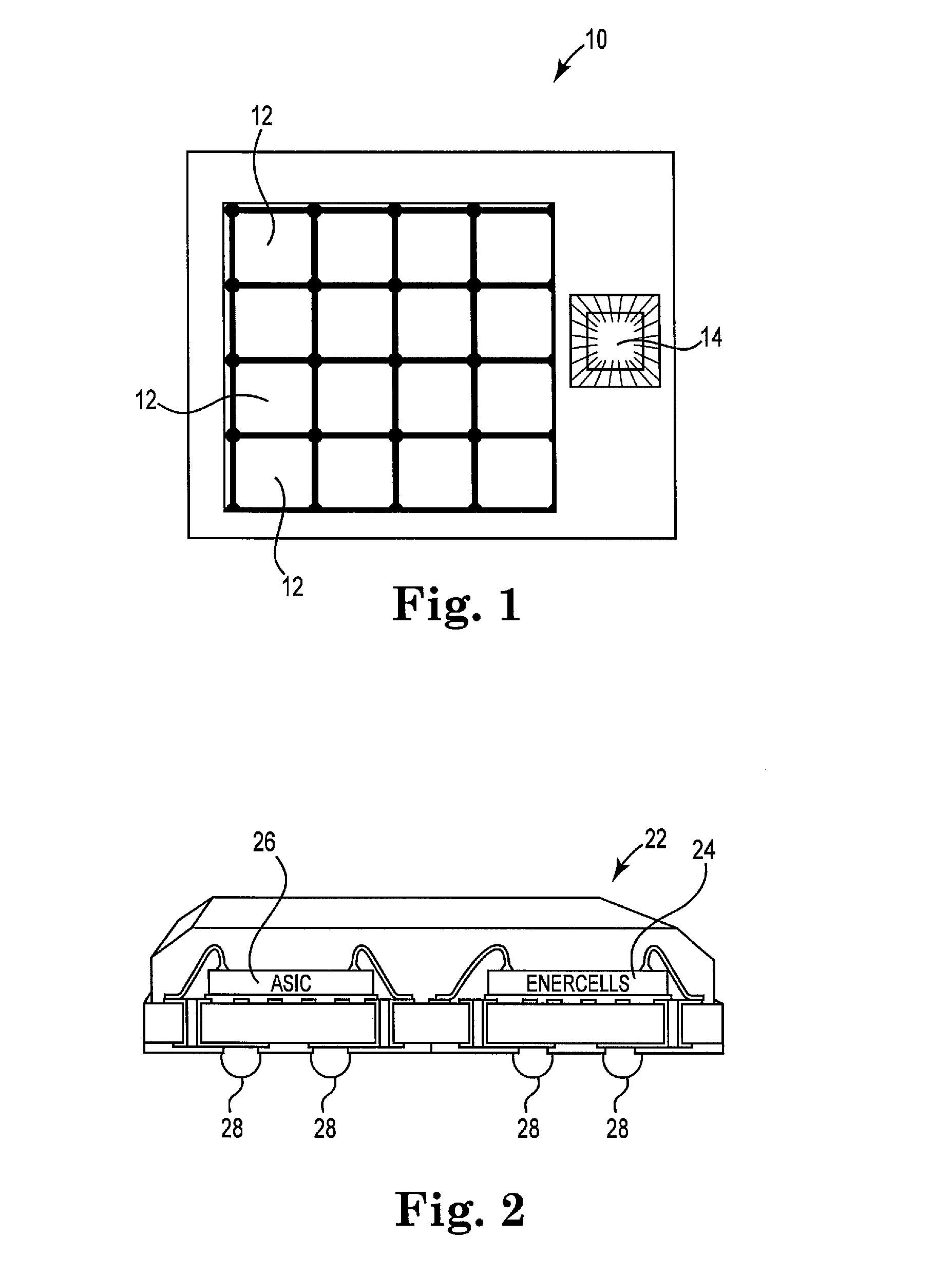 Multi-cell thin film microbattery array